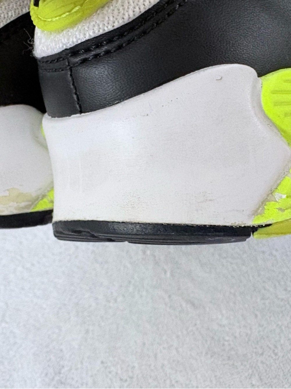 Nike Air Max 90 OG Volt, Neon Yellow Sneakers Sz 6 Women Running Shoes Blokecore - Picture 12 of 13